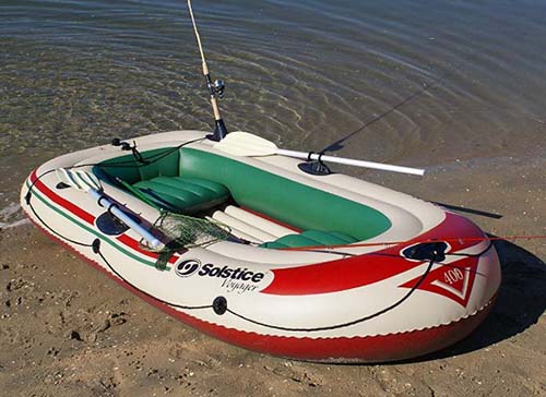 Solstice By Swimline Voyager 4-Person Inflatable Fishing Boat